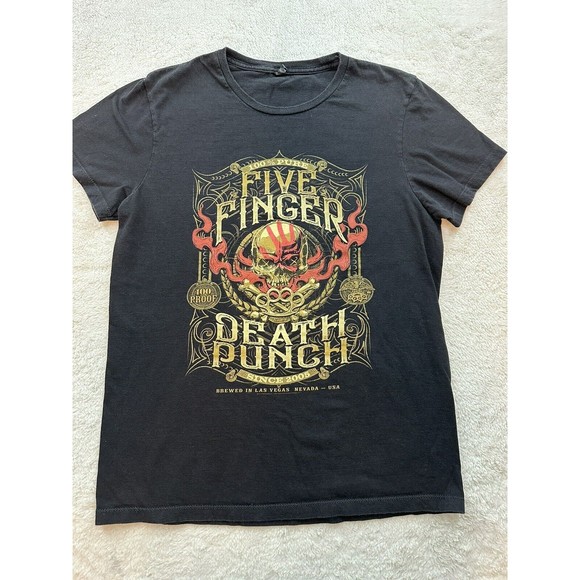 🌻3for$25 Five Finger Death Punch T Shirt Mens Small Metal Rock Band Tee FFDP - Picture 2 of 5